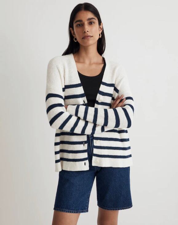 Madewell Sweaters - MADEWELL V-Neck Button-Front Long Cardigan Sweater NL202